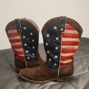 Roper USA Flag Boots
